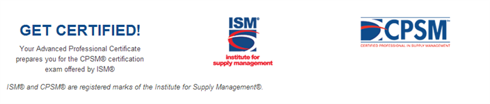 Supply Chain Certified Designations